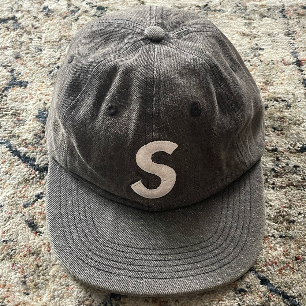 Supreme S Logo Denim Hat